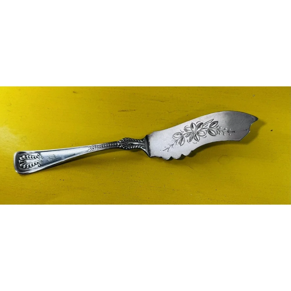 Antique Towle Mfg. Co. Sterling Silver Pie Server/Victorian Era/Monogrammed 